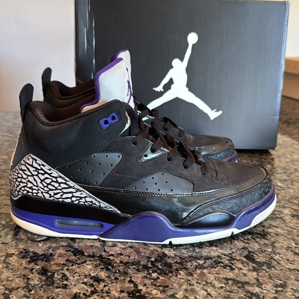 Air Jordan son of mars grape ice Black and Purple Sneakers vintage 11 - Picture 4 of 13